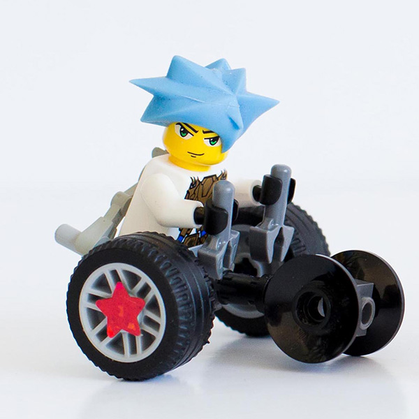 #ToyLikeMe makeover image showing Lego wheelchair mini-figure.