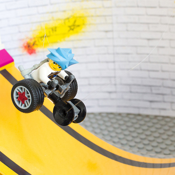 #ToyLikeMe makeover image showing Lego wheelchair mini-figure.